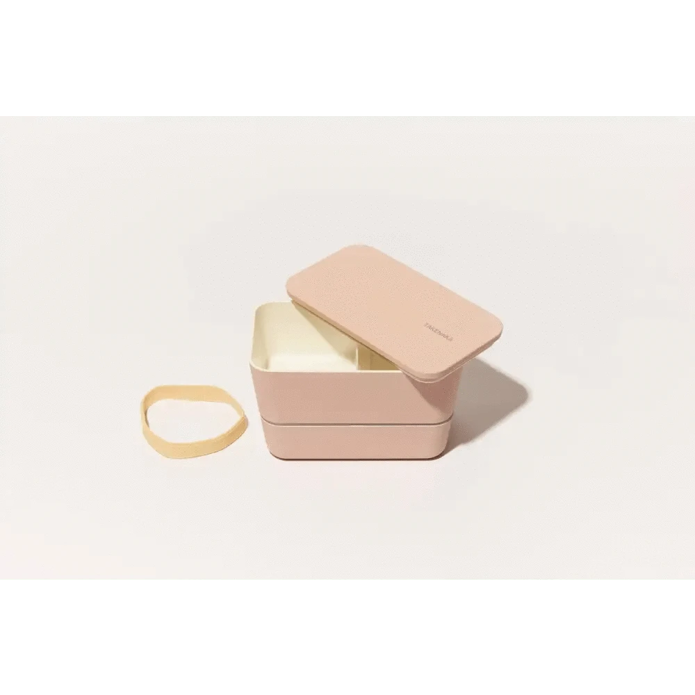 TAKENAKA Bento Box Bentos & Totes TAKENAKA BENTO Flat Dual Box: White Eggshell