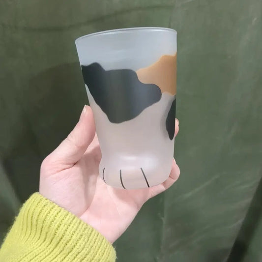 TAMURATOKI CO.,LTD Cups & Mugs [Adelia ADERIA]Kokoneko Oyako-neko Mike-glass Cat Paw Glass