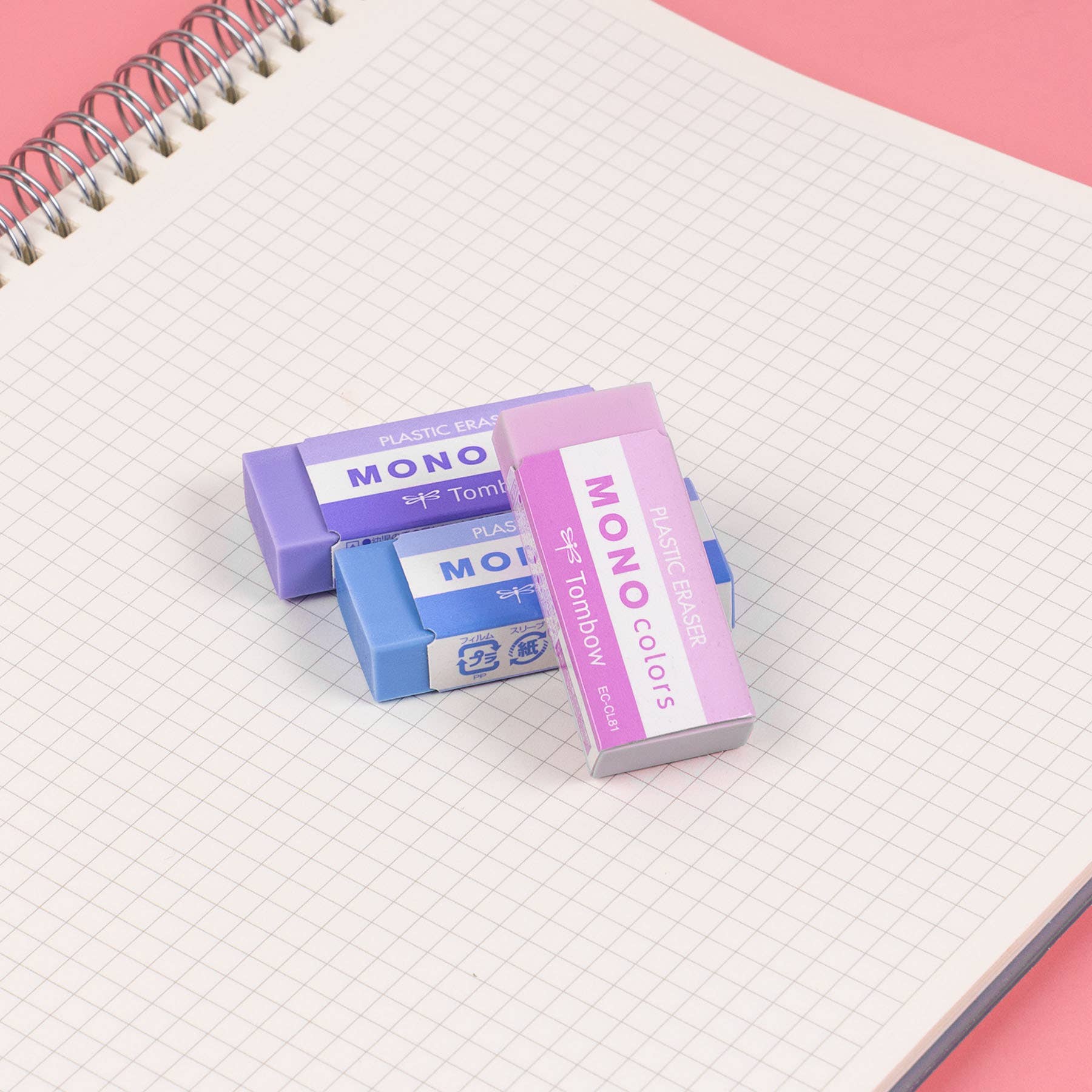Tombow MONO Eraser Colors, 50 PC Display