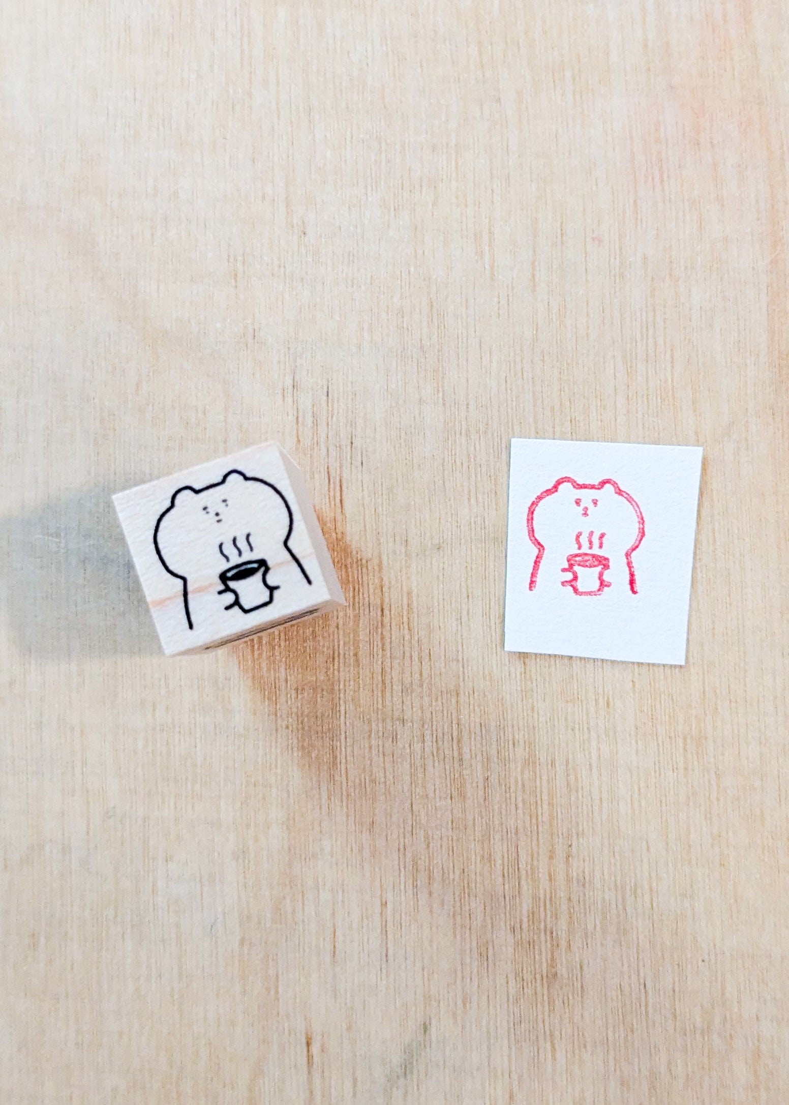 TONIKAKU HOKKAIDO Stamps Relax Time Bear Stamp - Tonikaku Hokkaido