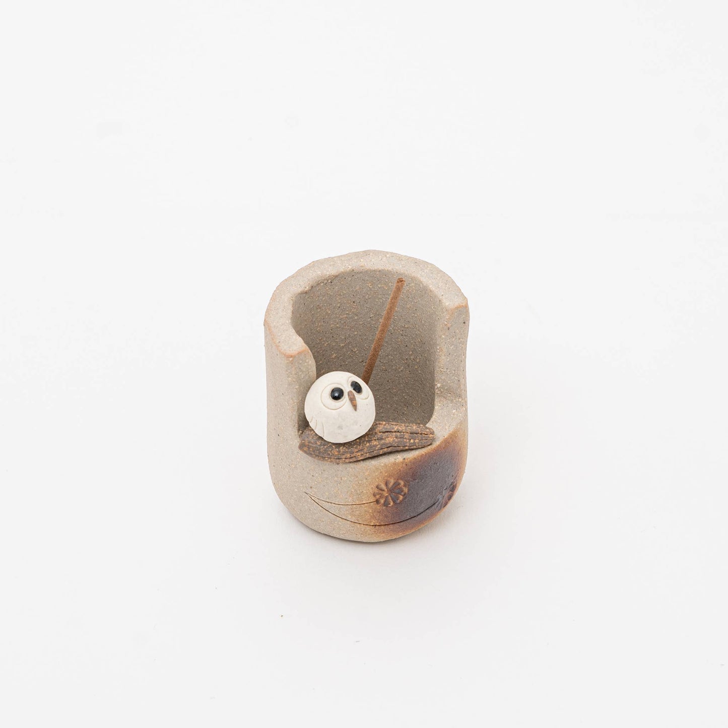 U PLUS INC Shigaraki Incense Holder | Owl