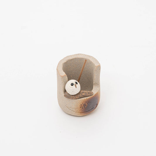 U PLUS INC Shigaraki Incense Holder | Owl