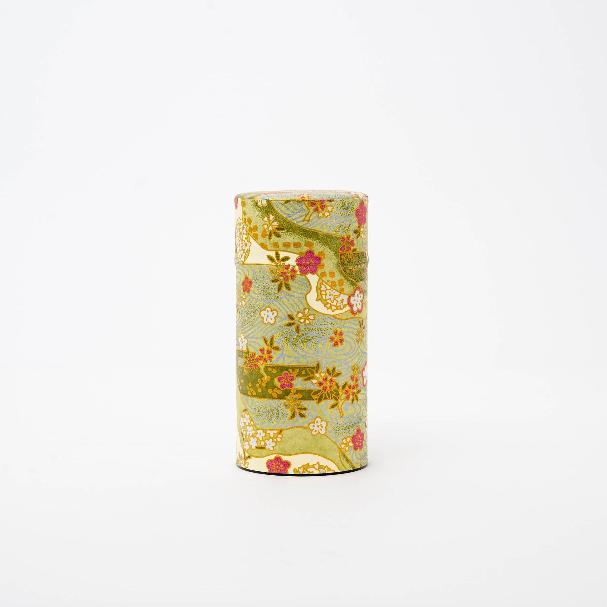 U PLUS INC Tea & Tea Sets Japanese Traditional Washi Tea Canister – 5 Pattern 200g