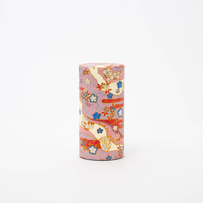 U PLUS INC Tea & Tea Sets Japanese Traditional Washi Tea Canister – 5 Pattern 200g