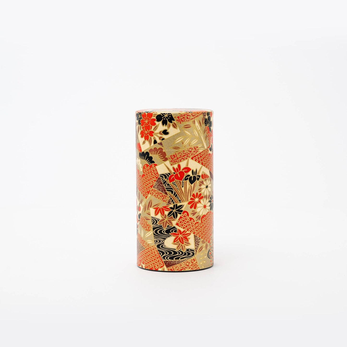 U PLUS INC Tea & Tea Sets Japanese Traditional Washi Tea Canister – 5 Pattern 200g