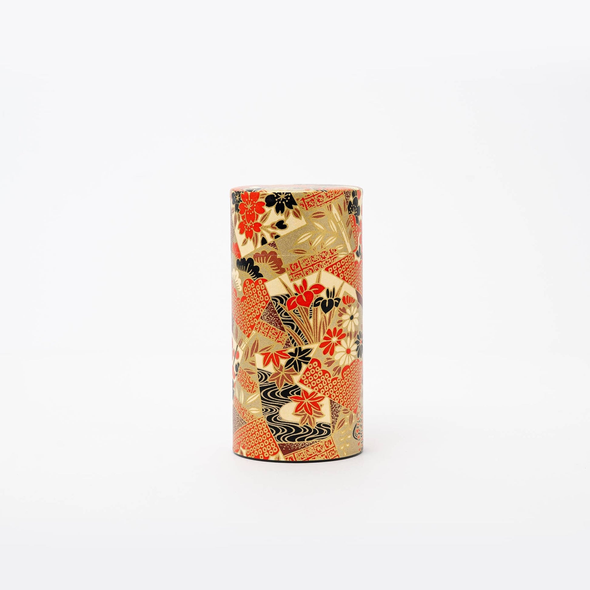 U PLUS INC Tea & Tea Sets Japanese Traditional Washi Tea Canister – 5 Pattern 200g