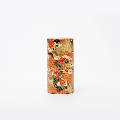 U PLUS INC Tea & Tea Sets Japanese Traditional Washi Tea Canister – 5 Pattern 200g