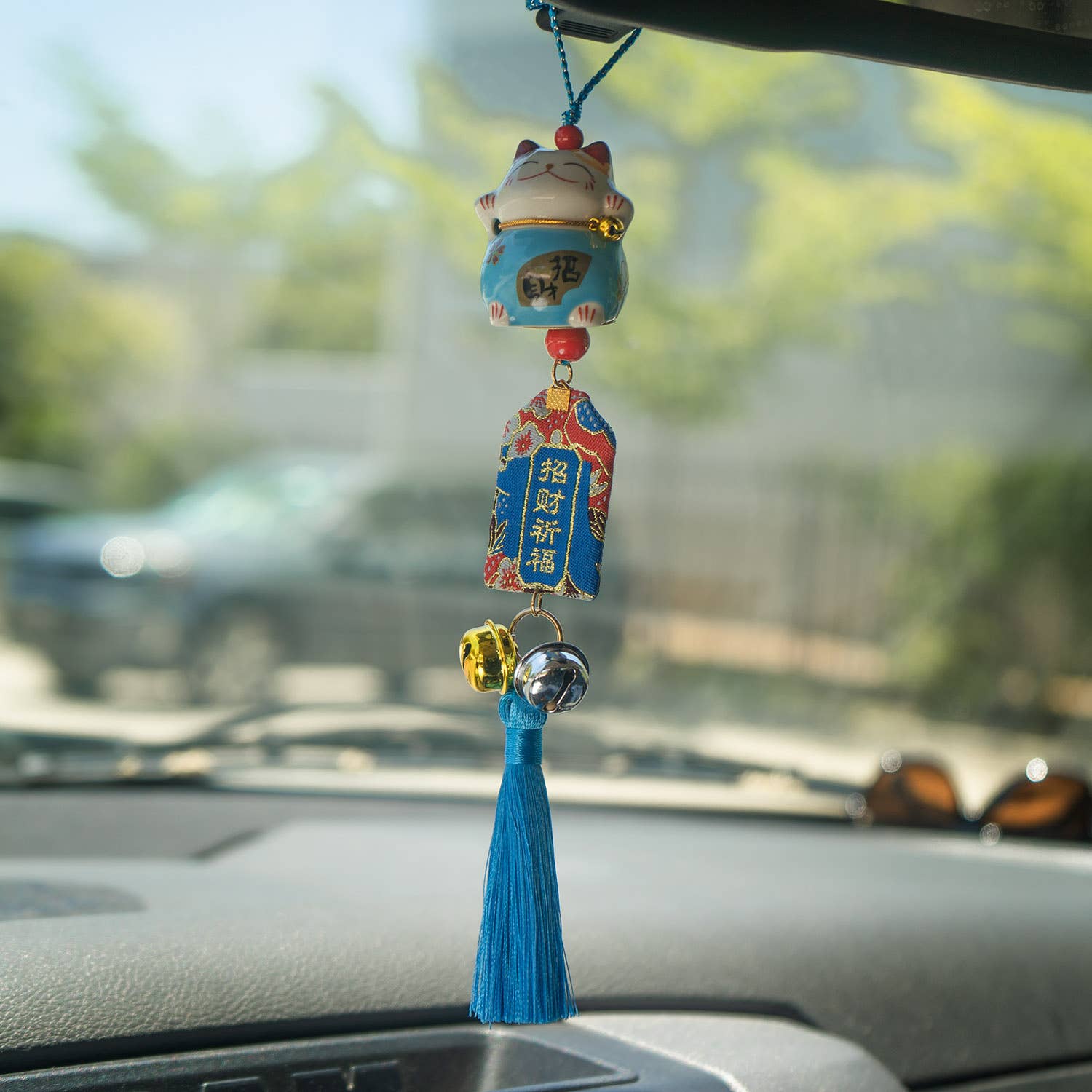 Urban Tokyo 13 Inch Length Maneki Neo Lucky Cat Hanging Charm (12/120)