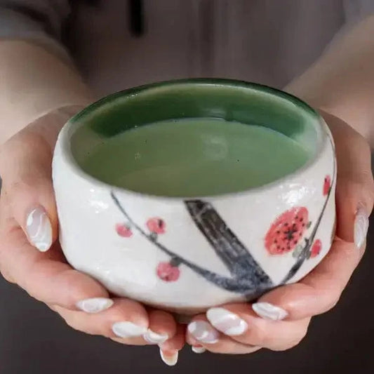 Urban Tokyo Tea & Tea Sets Ume Plum Blossoms Mini Matcha Bowl 8oz
