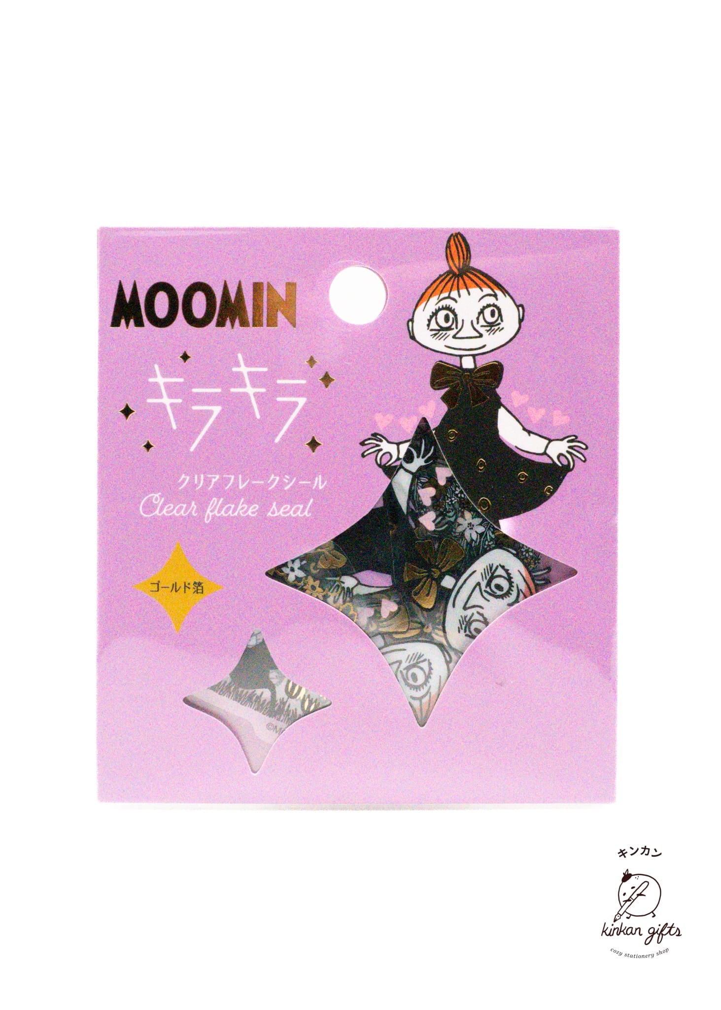 WORLD CRAFT CO.,LTD. Decorative Stickers World Craft - Clear Flake Seal - Moomin - Little My