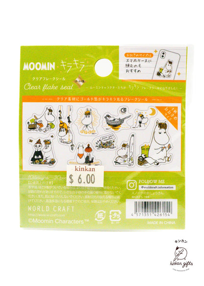 WORLD CRAFT CO.,LTD. Decorative Stickers World Craft - Clear Flake Seal - Moomin - Snork Maiden