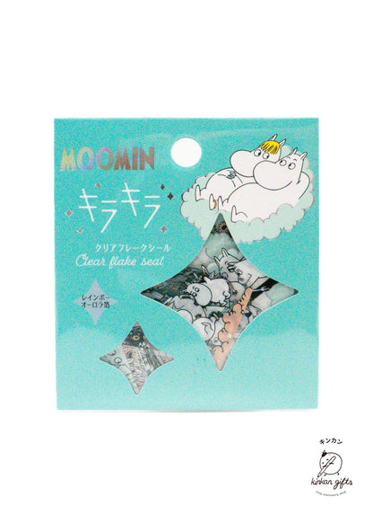 WORLD CRAFT CO.,LTD. Decorative Stickers World Craft - Clear Flake Seal - Moomin - Snork Maiden & Moomin