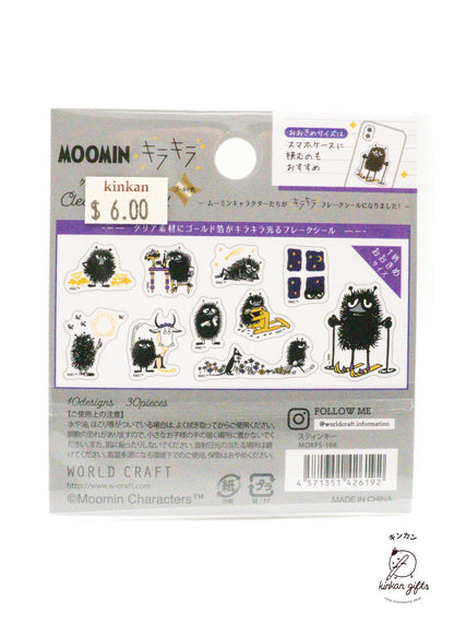 WORLD CRAFT CO.,LTD. Decorative Stickers World Craft - Clear Flake Seal - Moomin - Stinky