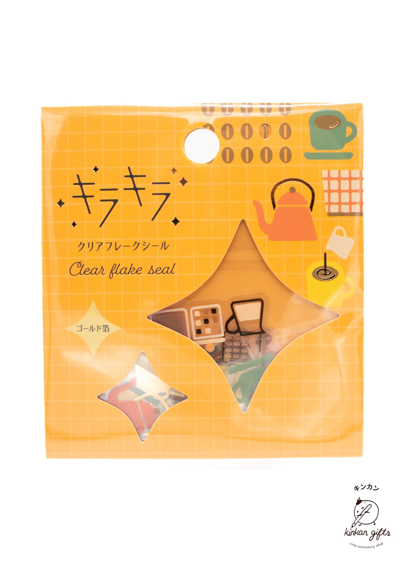 WORLD CRAFT CO.,LTD. World Craft - Clear Flake Seal - With Coffee