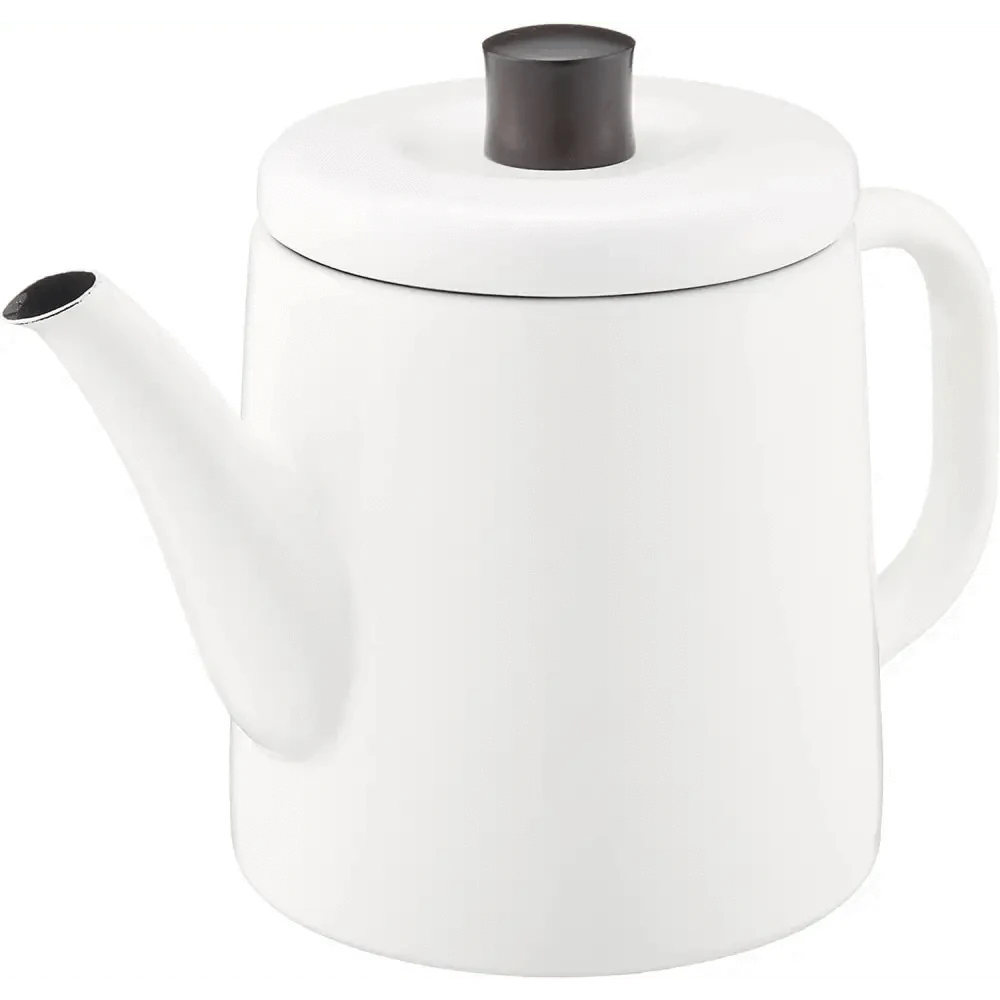 YAGIHASHI CO.,LTD Kitchen & Dining Pot 1.5L White Noda Enamel IH-compatible Kettle Kettle Pot PTR-1.5KW 1.5 L White Noda Horo Enamel Kettle