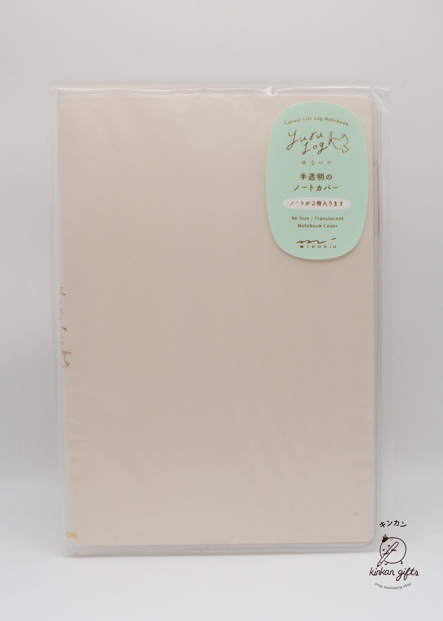 YURU LOG Yuru Log Notebook Cover B6 PVC