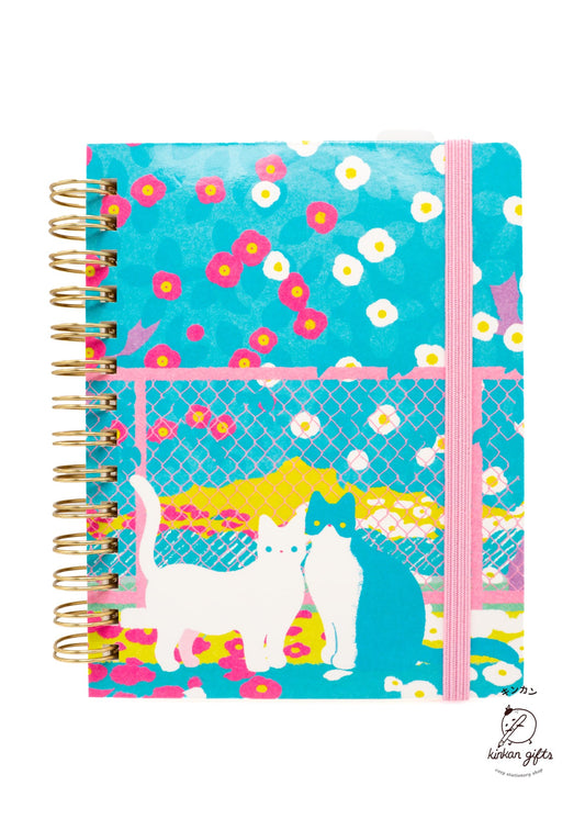 Zoomy BUNGU Notebooks & Notepads Cat Pair KINGJIM Notebook - Hitotoki Ring Notebook